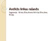 Prezentācija 'Antīkās lirikas rašanās', 1.