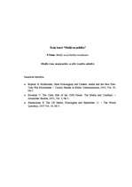 Eseja 'Mediju loma starptautisko sociālo kustību attīstībā', 1.