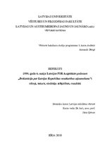 Referāts '1990.gada 4.maija Latvijas PSR Augstākās padomes "Deklarācija par Latvijas Repub', 1.