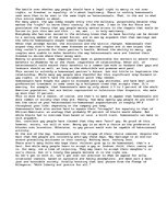 Eseja 'Confrontation Nowadays Between Homosexuals and Heterosexuals', 1.