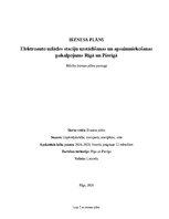 Biznesa plāns 'Elektroauto uzlādes staciju uzstādīšanas un apsaimniekošanas pakalpojums Rīgā un', 1.