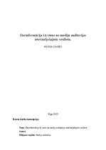 Referāts 'Dezinformācija kā viens no mediju auditorijas ietekmējošajiem veidiem', 1.