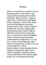 Konspekts 'Monētas', 1.