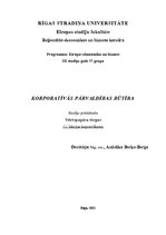 Konspekts 'Korporatīvās pārvaldības būtība', 1.