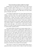 Eseja 'Vēstures loma Eiropas mūsdienu politikā', 1.