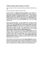 Konspekts 'E.Kasīrers "Simbols kā cilvēka iedabas atslēga"', 1.