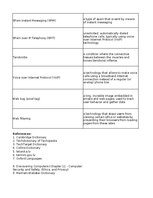 Konspekts 'Technologies - terminology bank', 31.