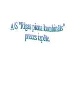 Referāts 'A/S "Rīgas Piena kombināts" preču izpēte', 1.