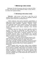 Referāts 'Mārketinga vides un stratēģijas analīze un darbības plānošana', 3.