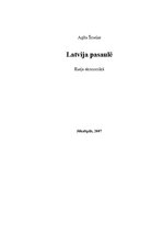 Eseja 'Latvija pasaulē', 1.