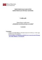 Konspekts 'Sabiedrisko attiecību principi un metodes', 1.