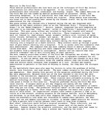 Eseja 'Medicine in the Civil War', 1.