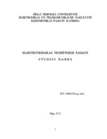 Paraugs 'Elektrotehnikas teorētiskie pamati', 1.