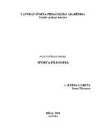 Referāts 'Sporta filosofija', 1.