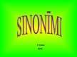 Prezentācija 'Sinonīmi', 1.