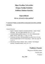 Konspekts 'Valsts un sabiedrības savstarpējās attiecības: politiskā līdzdalība', 1.