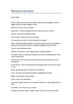 Konspekts 'Vēstures termini, kas jāzina, beidzot 9.klasi', 1.