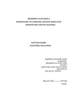 Konspekts 'Tabula par izglītības filosofijas teorijām', 1.