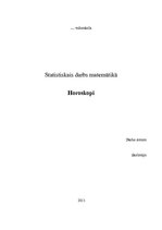 Prezentācija 'Statistiskais pētījums matemātikā "Horoskopi"', 1.