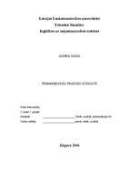 Prakses atskaite 'Pedagoģiskās prakses atskaite', 1.