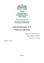 Paraugs 'Laboratorijas darbs: Koksnes pārbaude', 1.