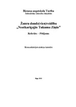 Referāts 'Žanru daudzveidība laikrakstā "Neatkarīgās Tukuma Ziņas"', 1.