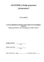 Referāts 'Latvijas Republikas prokuratūras funkcijas un darbības principi', 1.