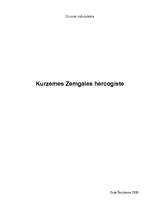 Referāts 'Kurzemes - Zemgales hercogiste', 1.