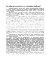 Eseja 'Ko mēs varam mācīties no viduslaiku cilvēkiem?', 1.