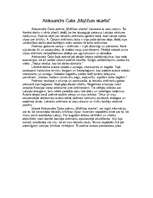 Eseja 'Aleksandrs Čaks "Mūžības skartie"', 1.