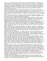 Eseja 'A comparison and contrast of the role of Merlin in Arthurian Mythology', 1.