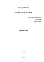Prakses atskaite 'Vērošanas prakse pirmsskolas izglītības iestādē', 1.
