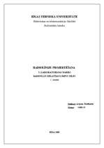 Konspekts 'Radioviļņu izplatīšanās brīvā telpā', 1.