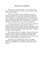 Eseja 'Mantojums, kas jāšķetina', 1.