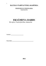 Paraugs 'Eksāmena darbs uzņēmējdarbības ekonomikā', 1.