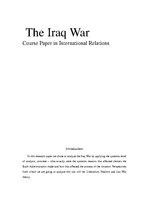 Referāts 'The Iraq War', 1.