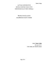 Konspekts 'Mediju un komunikācijas ētika', 1.