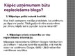 Prezentācija 'Blogošana', 7.