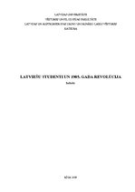 Referāts 'Latviešu studenti un 1905.gada revolūcija', 1.