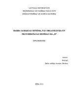 Diplomdarbs 'Darba samaksas sistēma, tās organizācija un pilnveidošanas iespējas SIA "X"', 1.