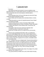 Konspekts 'Pirmais pasaules karš', 1.