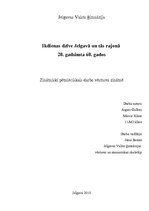 Referāts 'Ikdienas dzīve Jelgavā un tās rajonā 20.gadsimta 60.gados', 1.