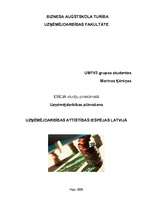 Eseja 'Uzņēmējdarbības attīstības iespējas Latvijā', 1.