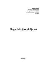 Konspekts 'Organizācijas pētījums. SIA "Platforma Music"', 1.