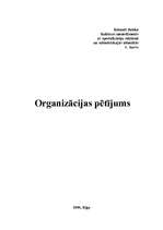 Konspekts 'Organizācijas pētījums. SIA "Platforma Music"', 1.