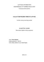 Diplomdarbs 'Gaļas pārstrādes tirgus Latvijā', 1.