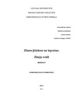 Referāts 'Zīmes. Zīmju veidi', 1.