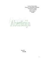 Referāts 'Aberācija', 1.
