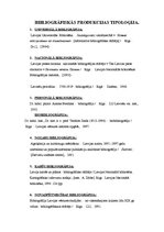 Konspekts 'Bibliogrāfiskās produkcijas tipoloģija', 1.