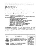 Prakses atskaite 'Kvalifikācijas eksāmena PII izvērstais konspekts', 1.